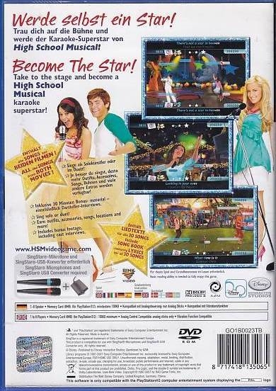 High School Musical Sing It! - PS2 (B Grade) (Genbrug)